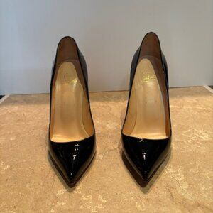 Christian Louboutin Pigalle black patent pumps